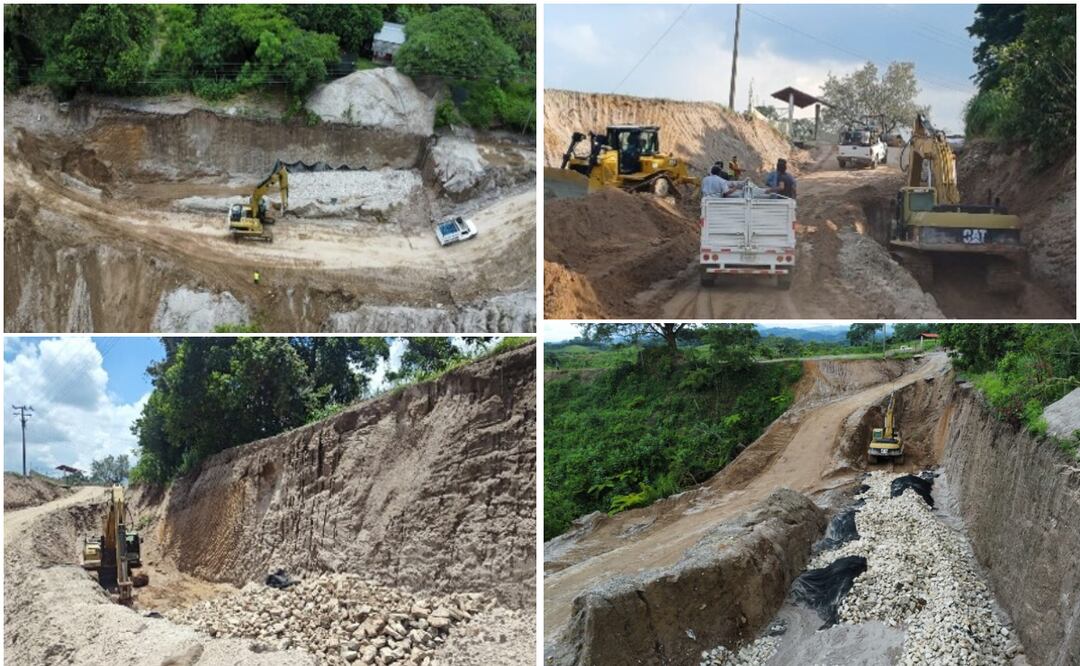 Será restituida la cinta de rodamiento para garantizar la conectividad en la zona | Foto: Gobierno del Estado.