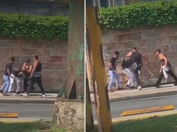 Captan brutal golpiza contra pasajero de taxi en Diagonal Defensores de la República