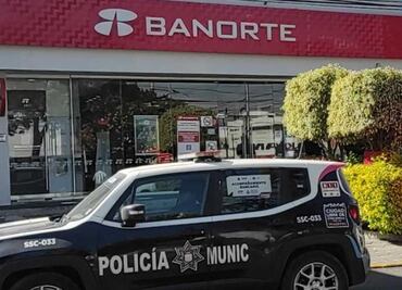 Roban con violencia 50 mil pesos del Banorte de la colonia Anzures