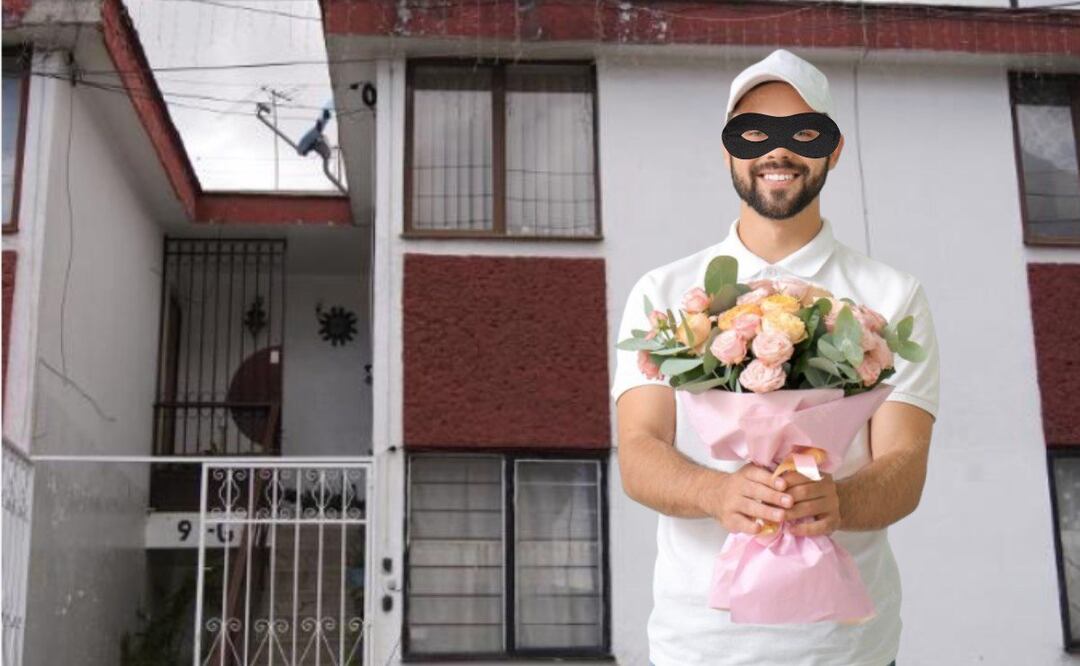 Unos sujetos dijeron que iban a entregar un ramo de flores, pero en realidad eran asaltantes | Foto: RRSS/Freepik