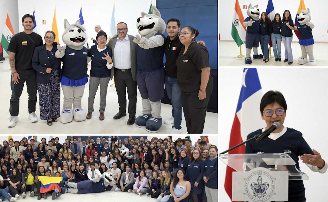 La rectora Lilia Cedillo les dio la bienvenida a los estudiantes nacionales y extranjeros | Foto: Buap