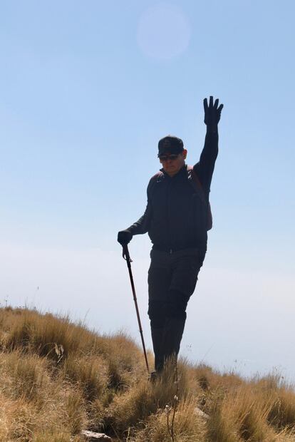 Alejandro Armenta llegó a la cima de La Malinche para empezar el 2024 | Fotos Especiales