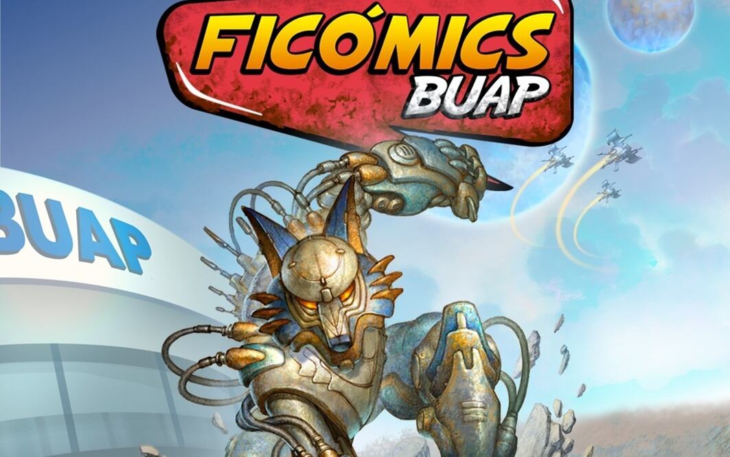 La imagen del evento fue creada por el artista Raúl Cruz Figueroa. Foto: Ficomics BUAP