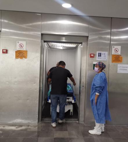 Reportan otra falla en elevador del hospital IMSS La Margarita