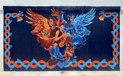 Plasman estudiantes BUAP su talento y creatividad en mural de la preparatoria de Tepeaca
