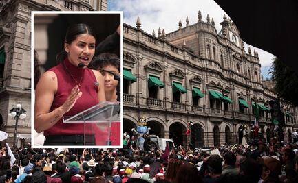 Gaby “La Bonita” Sánchez busca coordinar Morena en Puebla, así fue su marcha