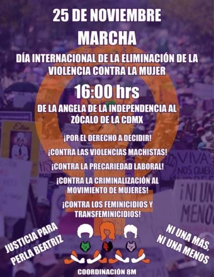 Marcha feminista por el 25N en CDMX, esta es la ruta