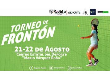 Realizarán campeonato abierto de frontenis de pelota preolímpica en la ciudad de Puebla