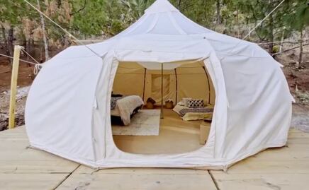 Glamping con domo transparente para ver las estrellas en Tehuacán 