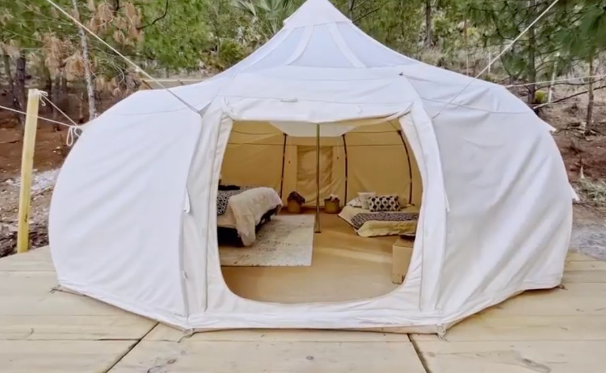 Glamping con domo transparente para ver las estrellas en Tehuacán