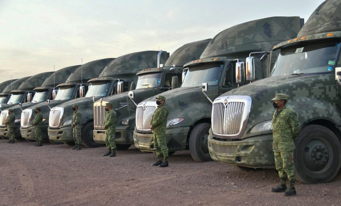 Los ingenieros militares trabajaron en el Aeropuerto Internacional Felipe Ángeles. FOTO: Especial