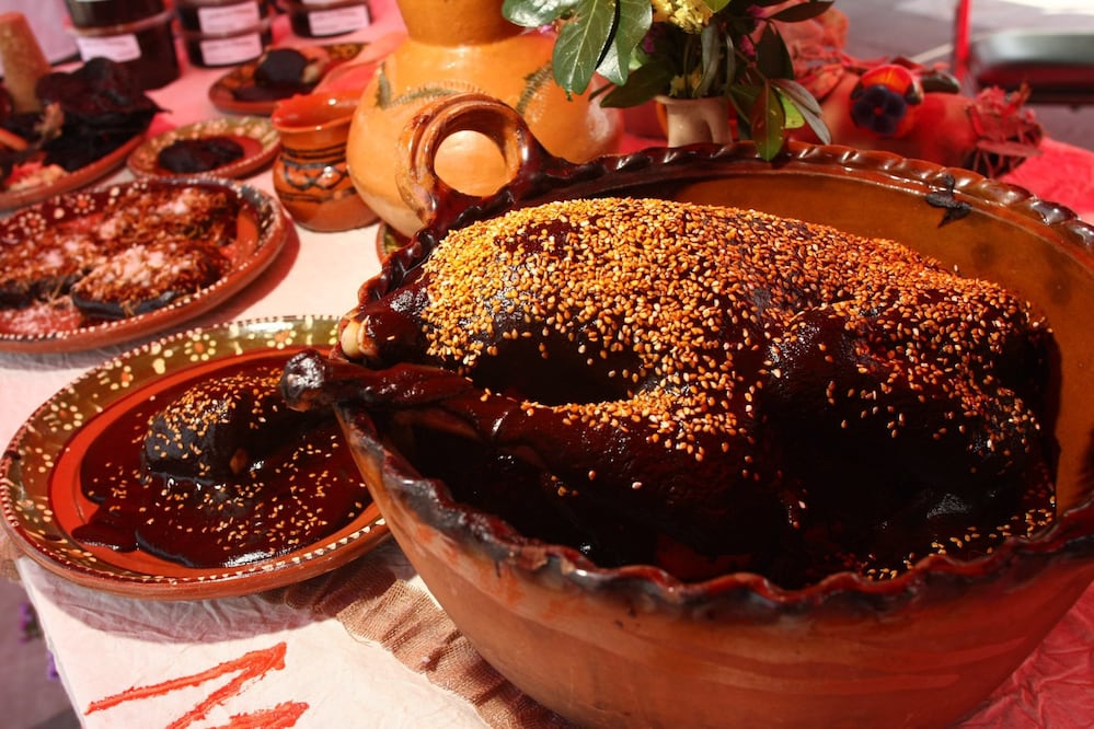 El mole poblano es uno de los platillos más representativos de la cocina mexicana. Foto: Cuartoscuro