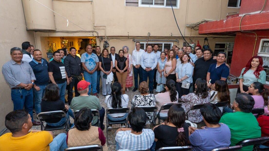 Pepe Credraui y Gonzalo Juárez se reunieron con trabajadores del Ayuntamiento de Puebla | Fotos Especiales