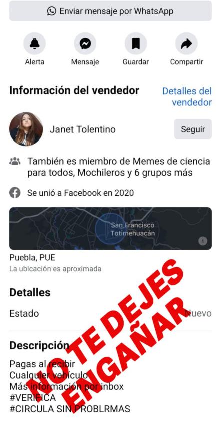 Alertan sobre venta de hologramas de verificación falsos en redes sociales