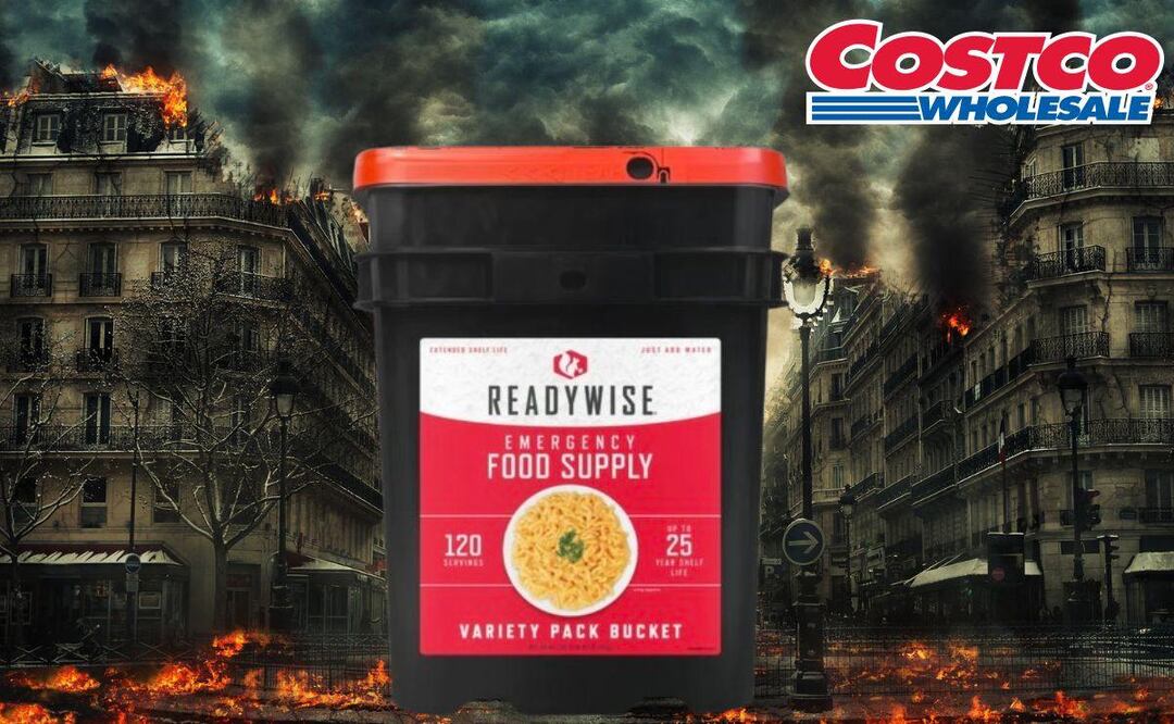 Costco ya tiene lista una despensa en caso del Apocalipsis | Foto:  Canvas / Readywise Emergency Food Bucket foto redes sociales |