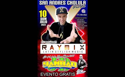 La presentación de Raymix en San Andrés Cholula será gratuita