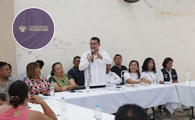 Pável Gaspar se reúne con magisterio de la Mixteca 