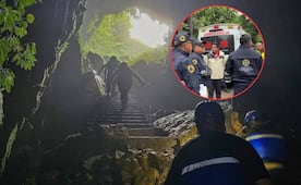 Lluvias atrapan a familia en la Gruta de Cuetzalan, hay 4 desaparecidos