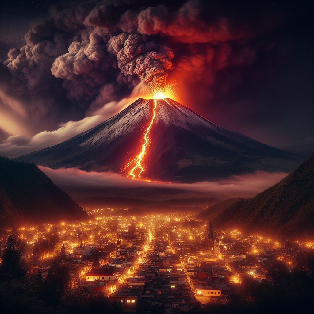 La IA da una interesante perspectiva del volcán Popocatépetl | Foto Bing