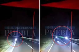 VIDEO Trailero arrolla a ladrón en la autopista Puebla-Orizaba