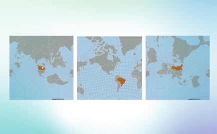 Así se vería el mundo si México estuviera en el centro, según un mapa interactivo