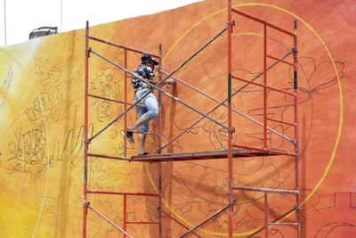 MURAL EN HONOR AL PERSONAL DE SALUD