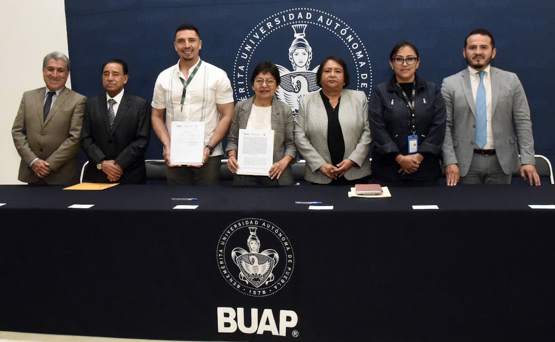 Firma convenio la BUAP con IMSS Bienestar federal y Servicios de Salud del Estado de Puebla | Foto: BUAP.