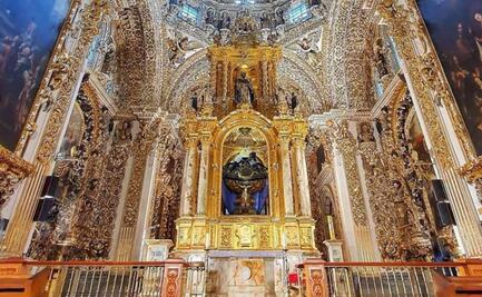 ¿De dónde proviene el oro que hay en la capilla del Rosario?
