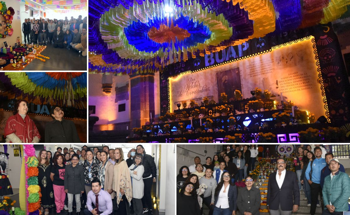 Rinden homenaje a los muertos en la BUAP