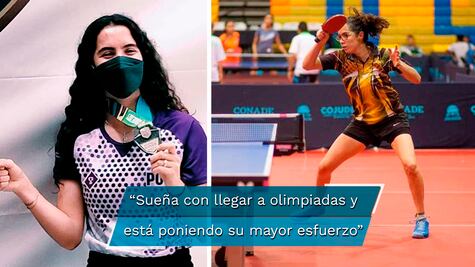 Puebla tiene una gran promesa en el tenis de mesa, Lucía Fernández Regil.