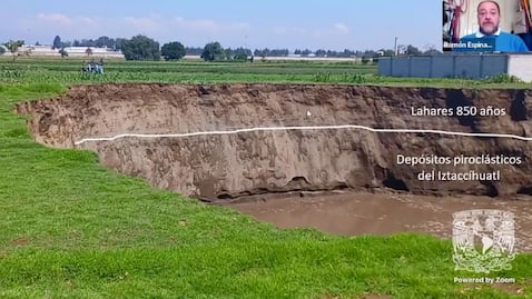 UNAM explica las revelaciones de las paredes del socavón de Puebla