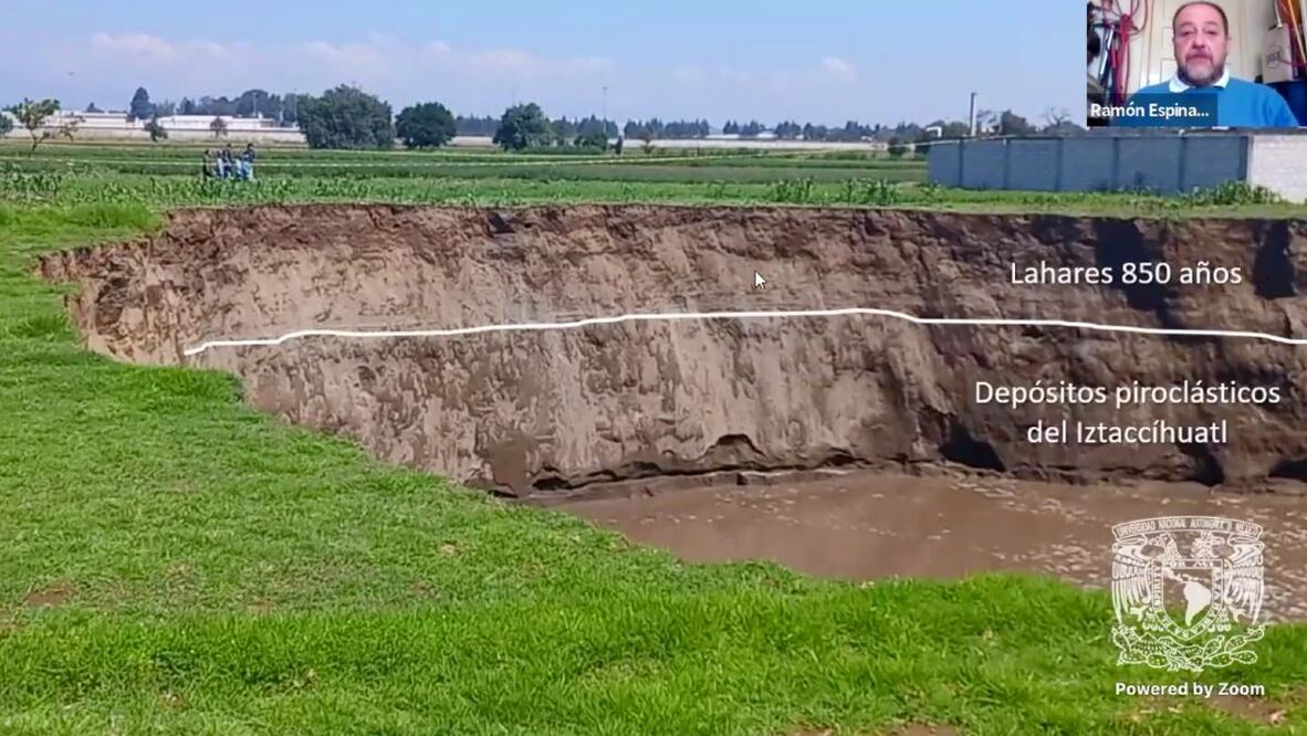 UNAM explica las revelaciones de las paredes del socavón de Puebla