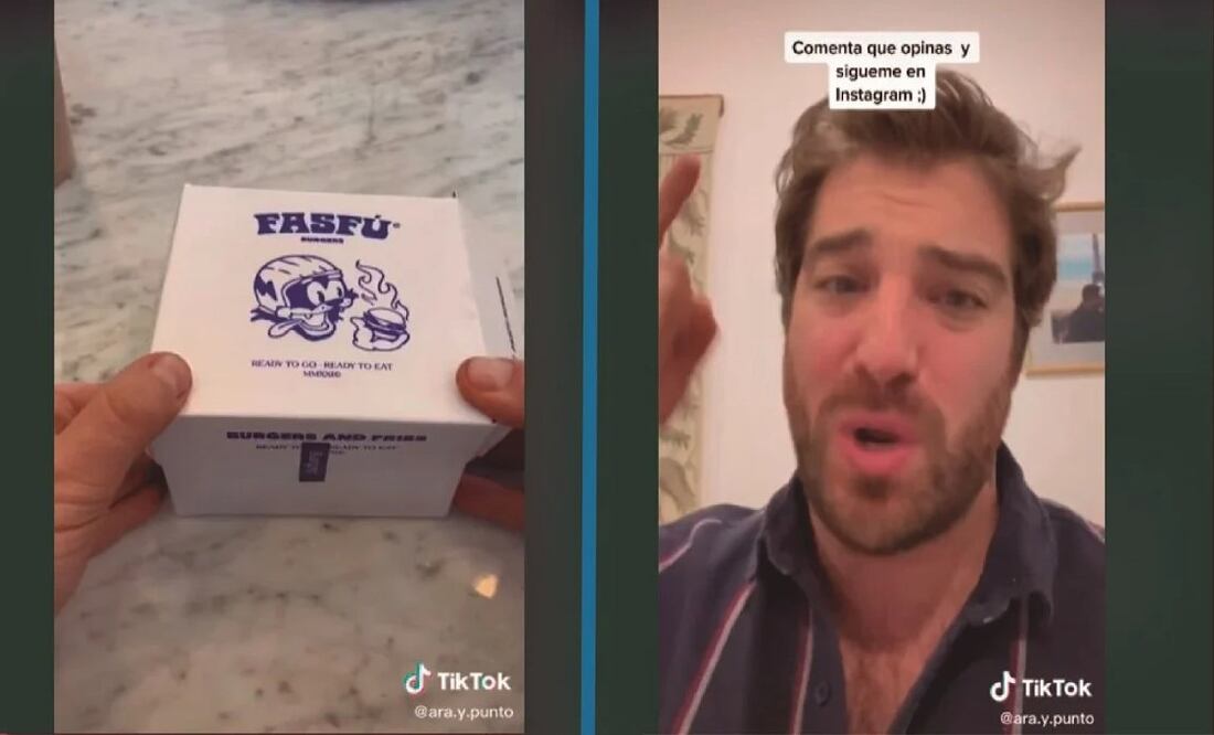 Chef decepciona de las hamburguesas Fasfú que vende Luisito Comunica / Foto: Captura de pantalla