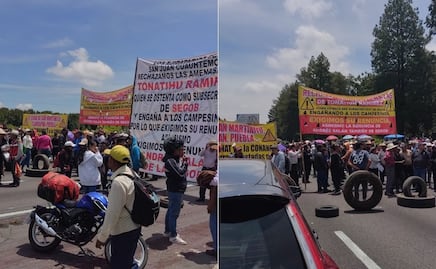 Por qué está bloqueada la autopista México-Puebla