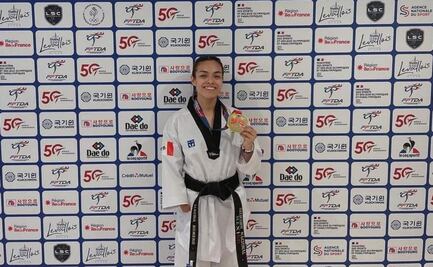 Poblana gana medalla de oro en Taekwondo en el Grand Prix de Paris 2023