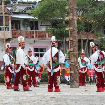 VIDEO Voladores chocan contra un árbol durante los festejos del Huey Atlixcáyotl 2023