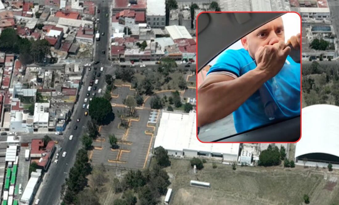Este sujeto que va colgado de la ventanilla sorprendió a un automovilista en la ciudad de Puebla | Foto: Google Maps/Especial