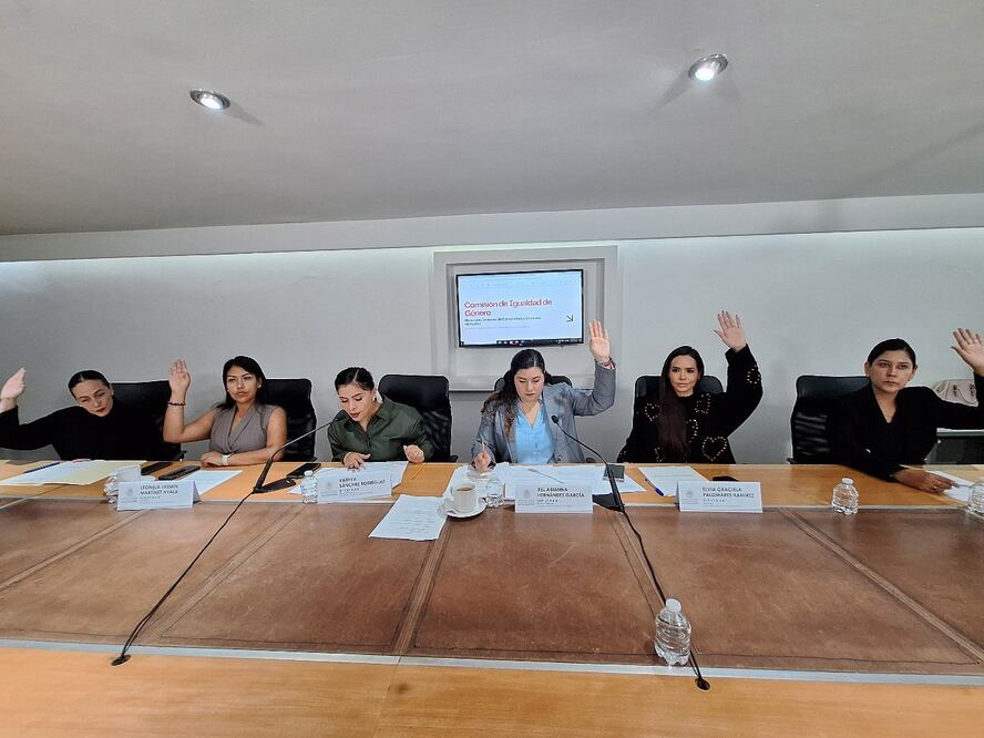 Las Comisiones de Control, Vigilancia y Evaluación de ASE y la de Igualdad de Género en reunión | Foto: Congreso del Estado de Puebla