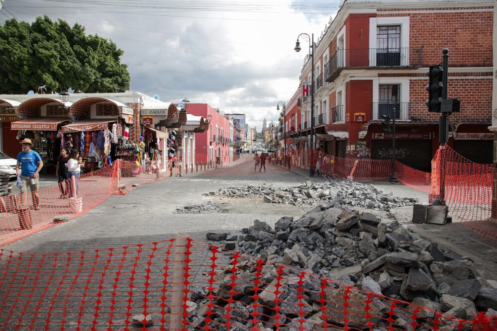 INAH suspendió las obras que se realizan en el cruce de las calles 2 Oriente y 2 Norte | Agencia Es Imagen para El Universal Puebla