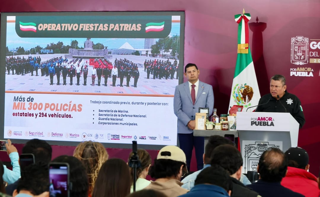 Habrá operativo especial de seguridad durante las fiestas patrias en Puebla | Foto: Gobierno de Puebla.