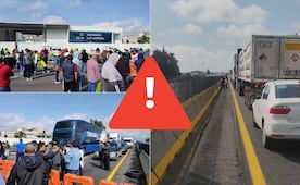 VIDEO Bloquean ambos sentidos de la autopista México-Puebla, hay caos y desesperación 