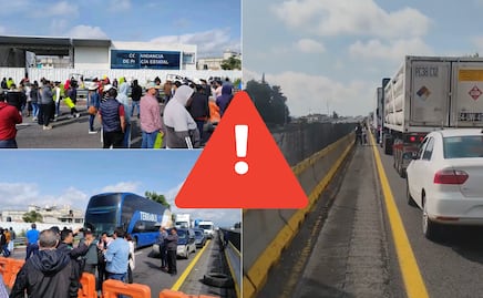 VIDEO Bloquean ambos sentidos de la autopista México-Puebla, hay caos y desesperación 