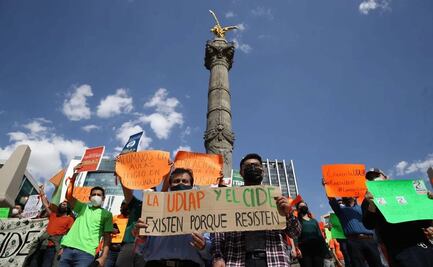 Representantes de instituciones universitarias se manifiestan en CDMX en apoyo a la UDLAP