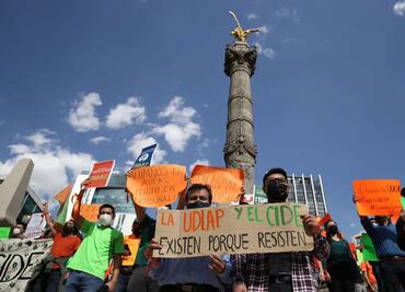 Representantes de instituciones universitarias se manifiestan en CDMX en apoyo a la UDLAP