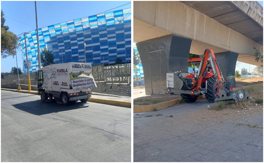 Gobierno del Estado refuerza limpieza y seguridad en el perímetro del Estadio Cuauhtémoc