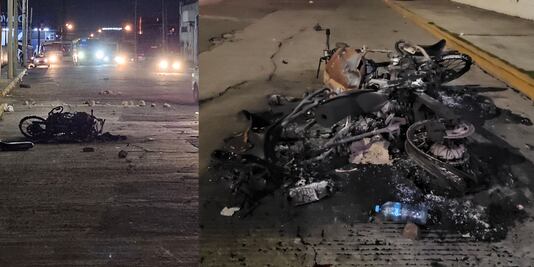 Sujetos agreden a policía municipal y queman motopatrulla; hay un muerto