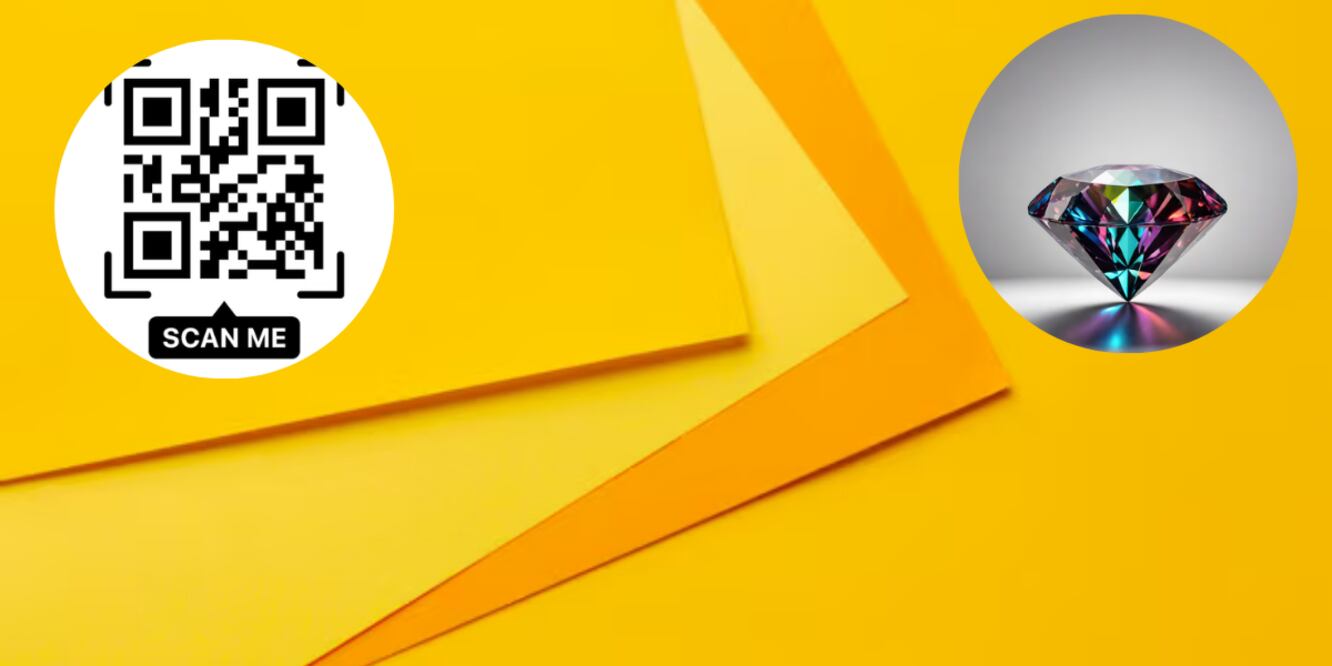 Nueva modalidad de estafa, diamantes en sobre amarillo con Código QR para certiticar su autenticidad / Foto: Freepik