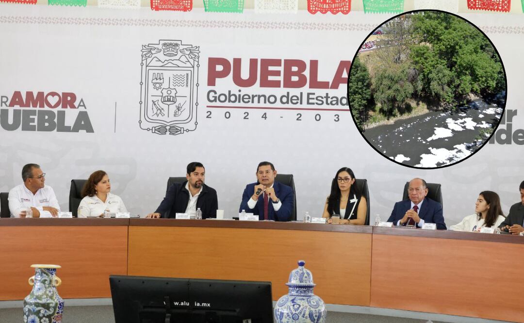 Avanza rescate del Río Atoyac; detectan 2 mil 359 descargas contaminantes | Foto: Gobierno de Puebla/EsImagen.