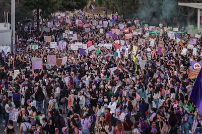 Así fue la marcha del 8M 2024 en Puebla