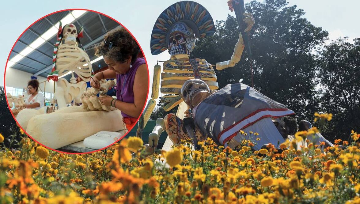 Serán seis catrinas las que salgan del Pueblo Mágico de Atlixco para exponerse en el extranjero | Foto: EsImagen